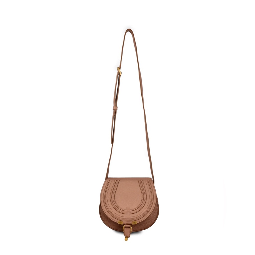 NWT Chloe Small Marcie Leather Bag Woodrose